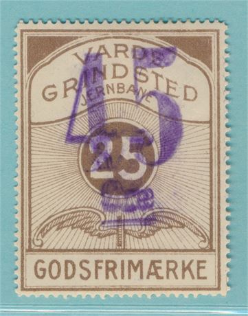 Banemærke  Varde Grindsted Jernbane kat. nr 5
