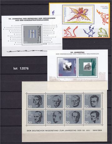 Tyskland. afa div blokke mellem 1388-2794. se tekst og foto.  lot 12076