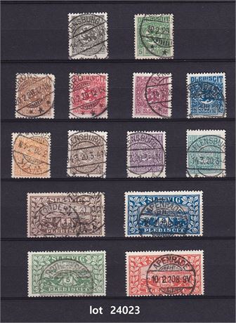 Slesvig Afa 15-28 komplet sæt, se tekst lot 24023